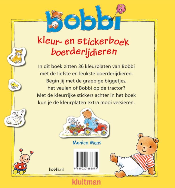 Kleur- en stickerboek boerderijdieren (Paperback)