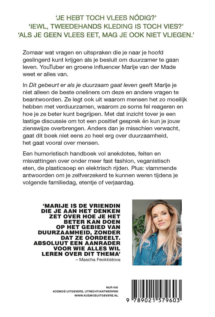 Dit gebeurt er als je duurzaam gaat leven (Paperback)