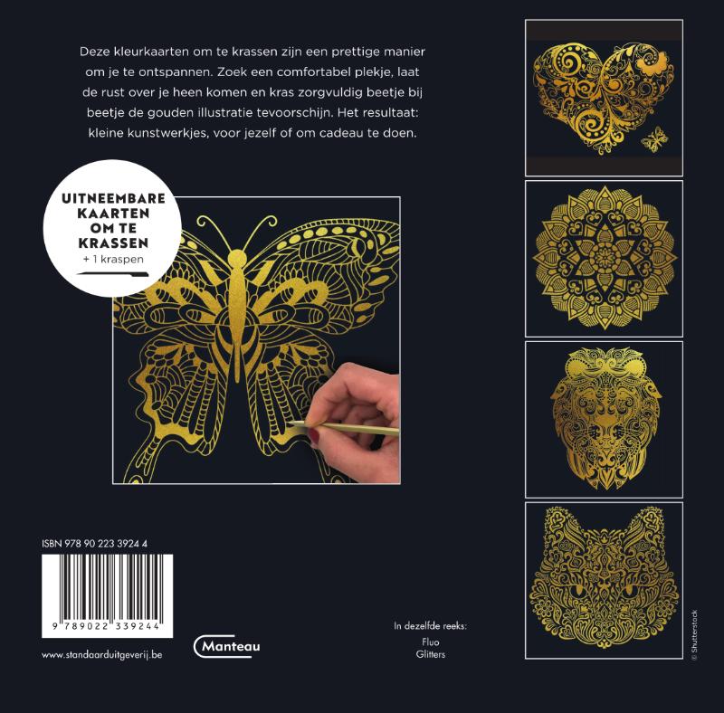 Kraskaarten GOUD (Hardback)