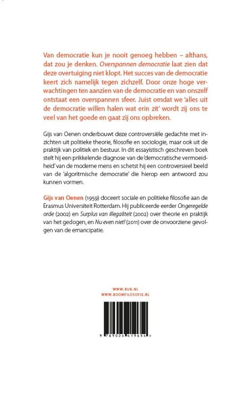 Overspannen democratie (Paperback)