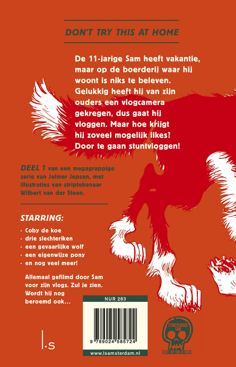 Stuntvlogger Sam en de wolf van Weverseind (Hardback)