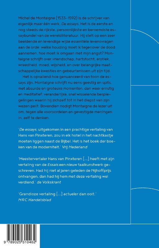 De essays (Hardback)