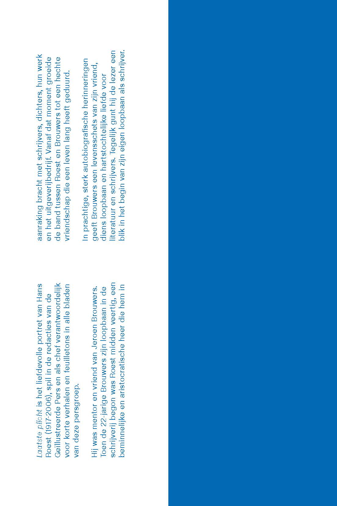 Laatste plicht (Paperback)