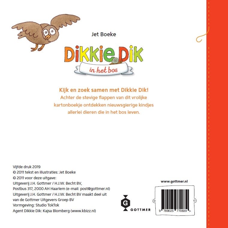 Dikkie Dik in het bos (Kartonboek)
