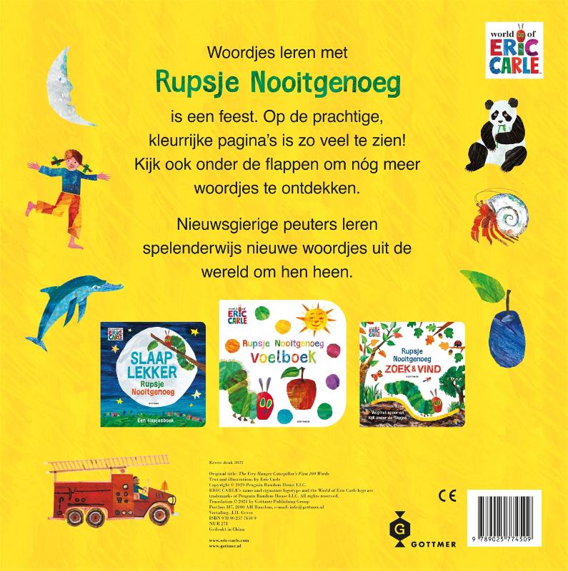 Rupsje Nooitgenoeg 100 eerste woordjes (Hardback)