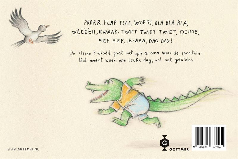 Wat zegt de kleine krokodil in de speeltuin? (Kartonboek)