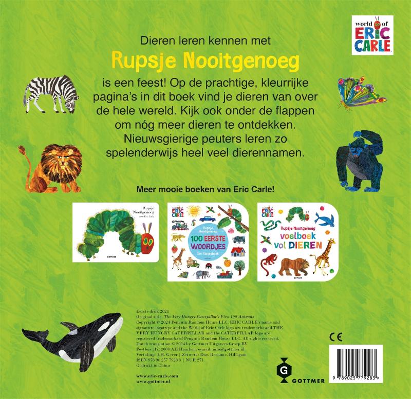 100 eerste dieren (Kartonboek)