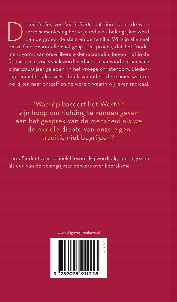 De uitvinding van het individu (Hardback)