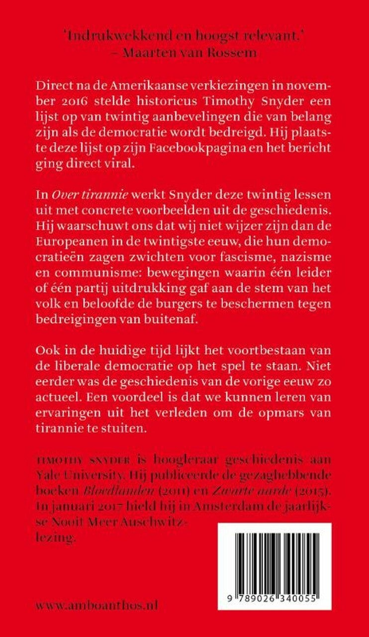 Over tirannie (E-book)