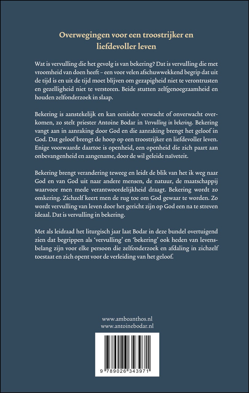 Vervulling in bekering (Hardback)