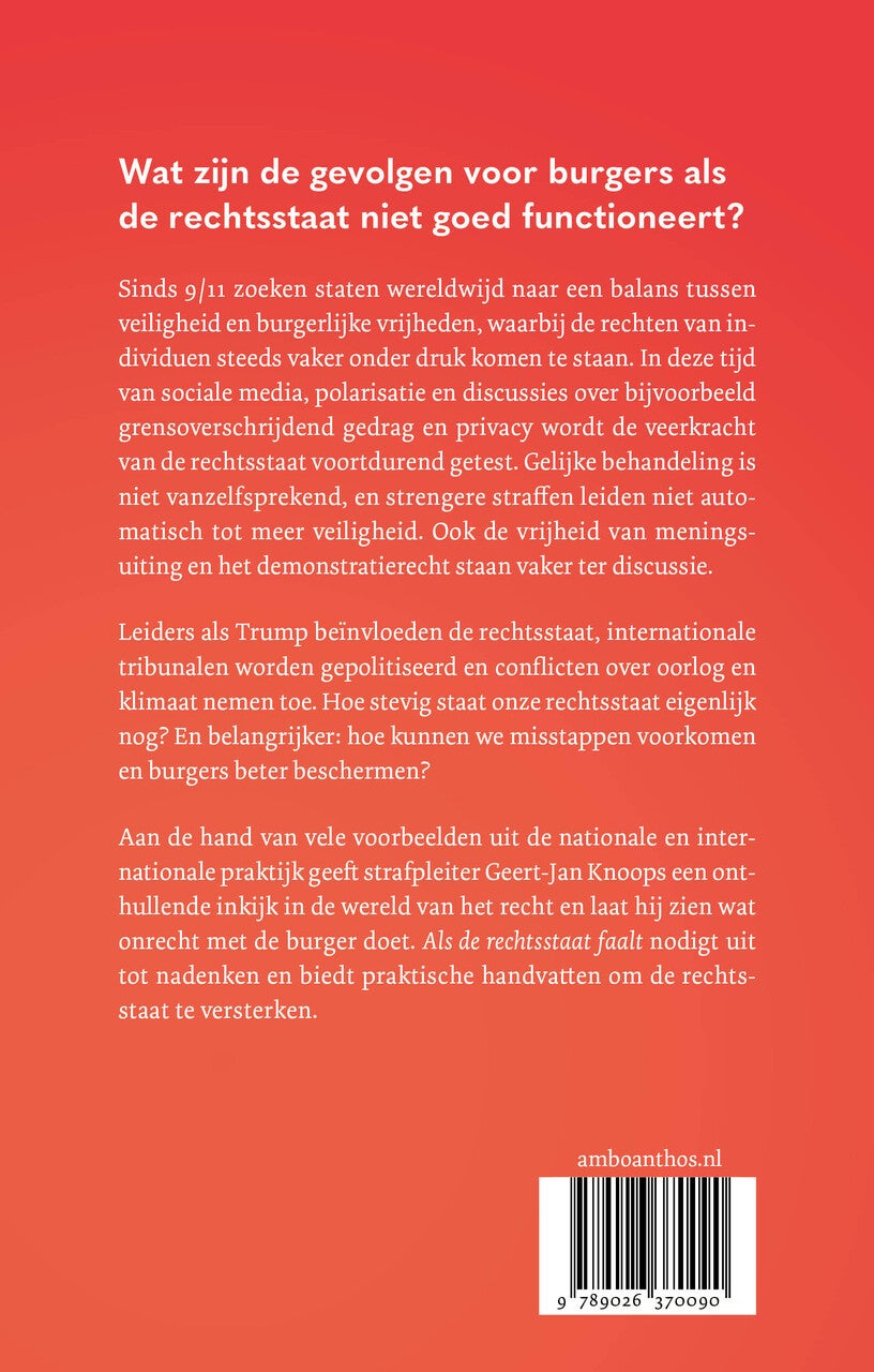 Als de rechtsstaat faalt (Paperback)