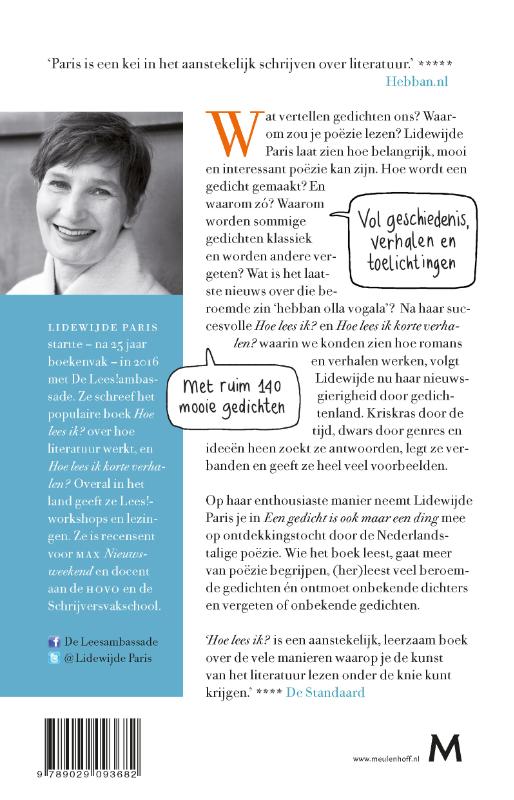 Een gedicht is ook maar een ding (Paperback)