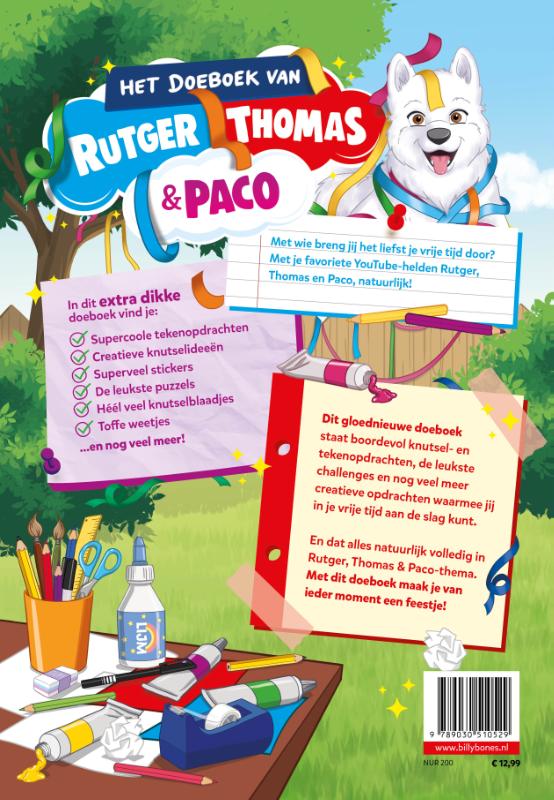 Het Doeboek van Rutger, Thomas & Paco (Paperback)