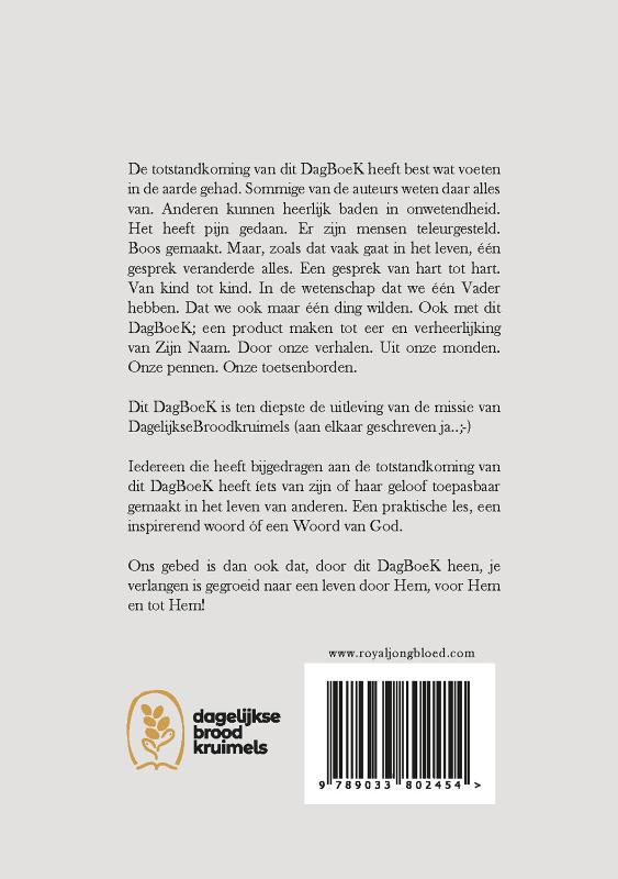 Dagboek DagelijkseBroodkruimels (Hardback)