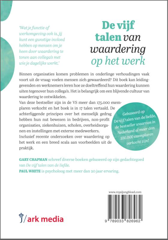 De 5 talen van waardering op het werk (Paperback)
