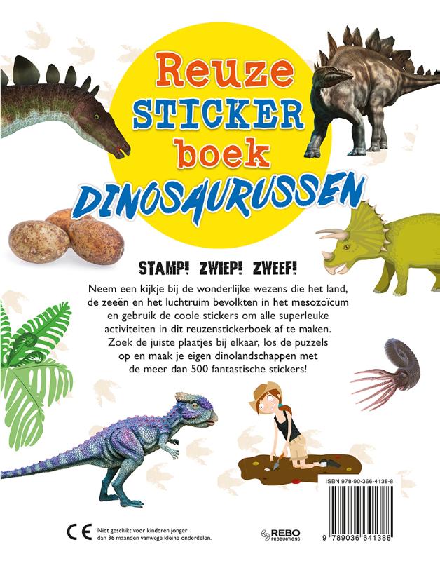 Reuzestickerboek Dinosaurussen (Paperback)