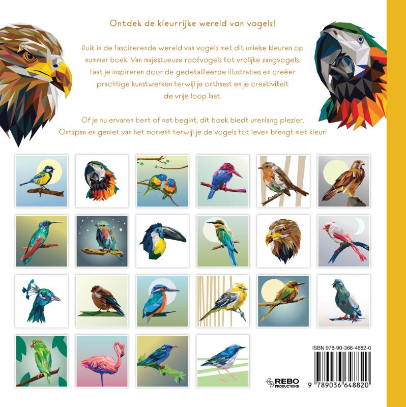 Vogels van de wereld - Kleuren op nummer (Paperback)