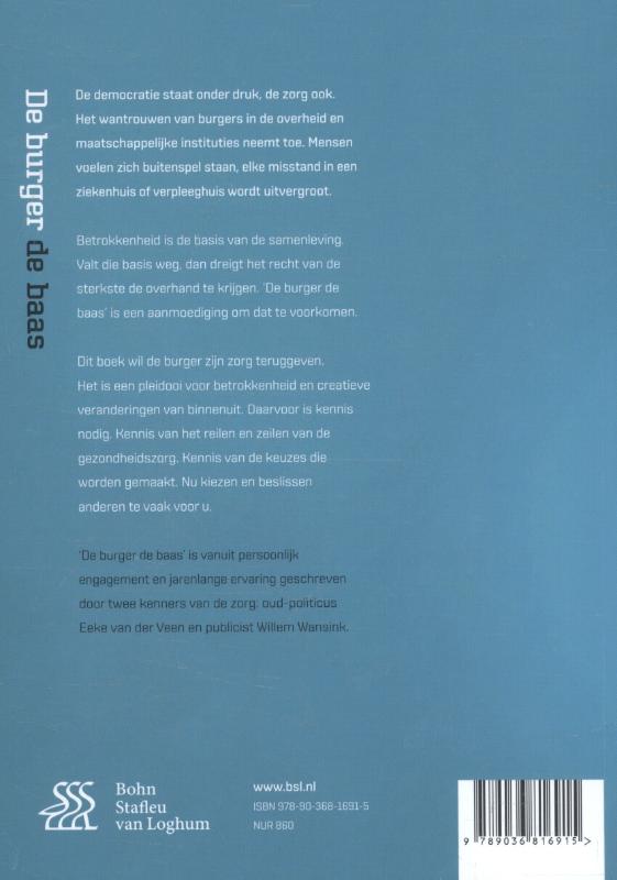 De burger de baas (Paperback)