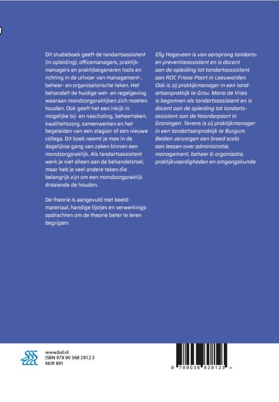 Management, beheer en organisatie voor tandartsassistenten (Paperback)