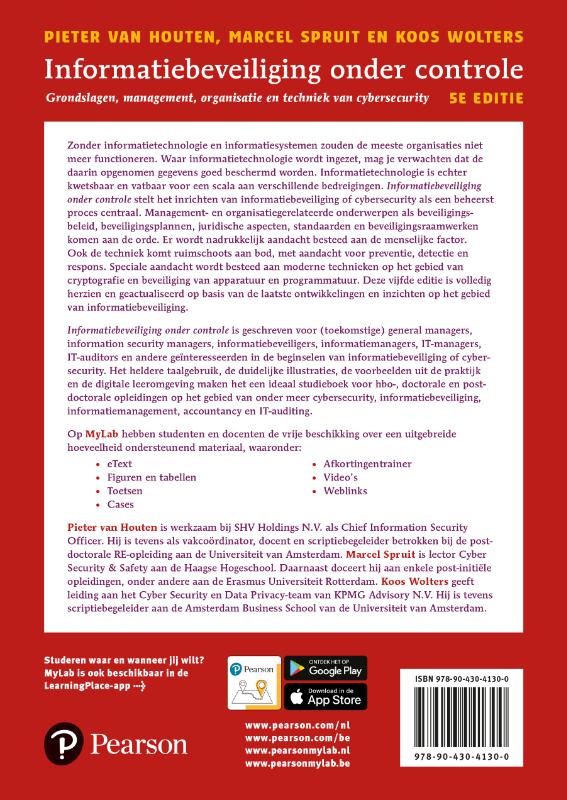 Informatiebeveiliging onder controle, 5e editie met MyLab NL toegangscode (Paperback)