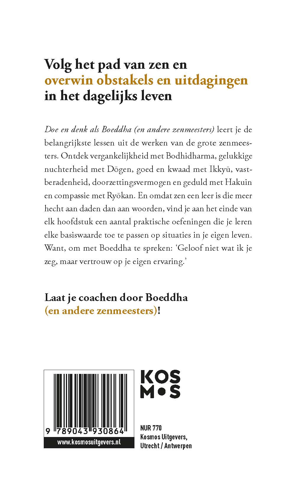 Doe en denk als Boeddha (en andere zenmeesters) (Hardback)