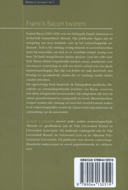 Francis Bacon 'twittert' (Paperback)