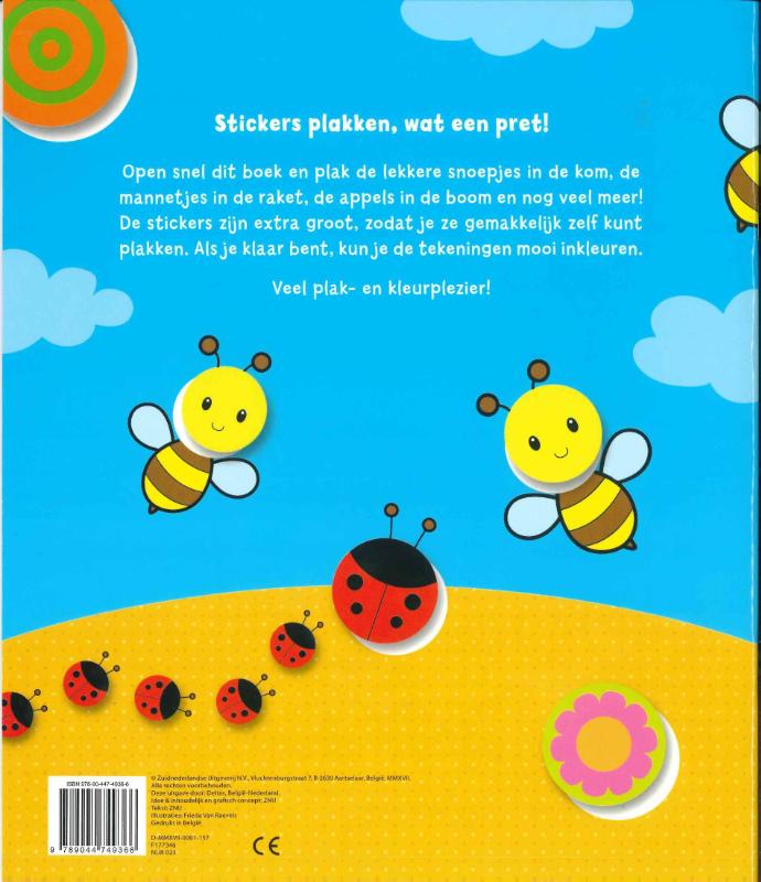 Superleuk kleur- en stickerboek voor de allerkleinsten (Paperback)