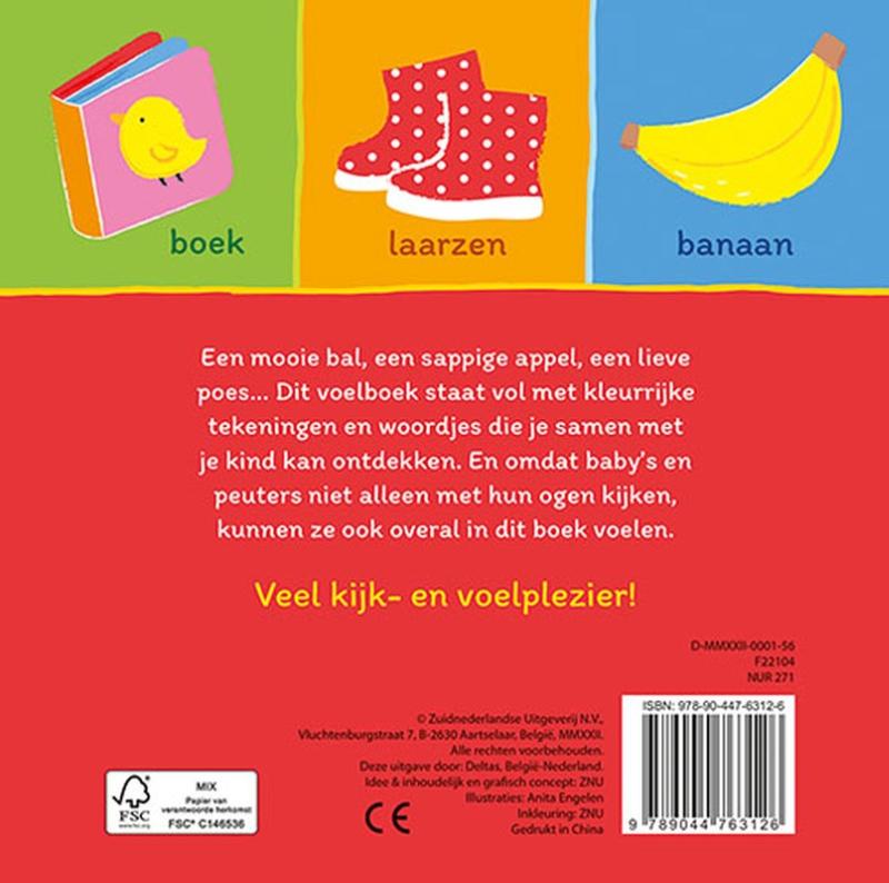 Baby's eerste voelboekje - Eerste woordjes (Hardback)