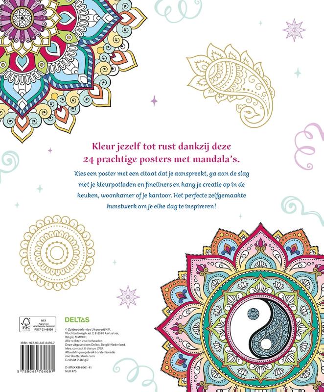 Mandala posters om in te kleuren (Paperback)