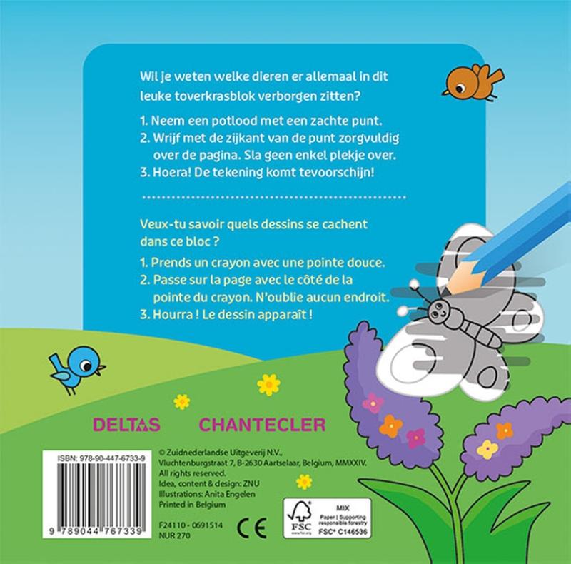 Lieve dieren Toverkrasblok / Les gentils animaux Super Magic Bloc Magique (Paperback)