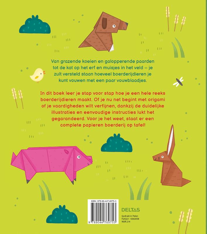 Origami dieren van de boerderij (Paperback)