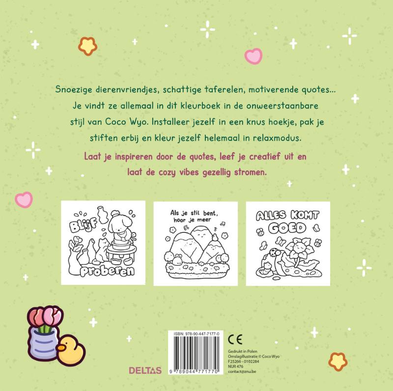 Cozy Vibes Cute & Comfy kleurboek Coco Wyo (Paperback)
