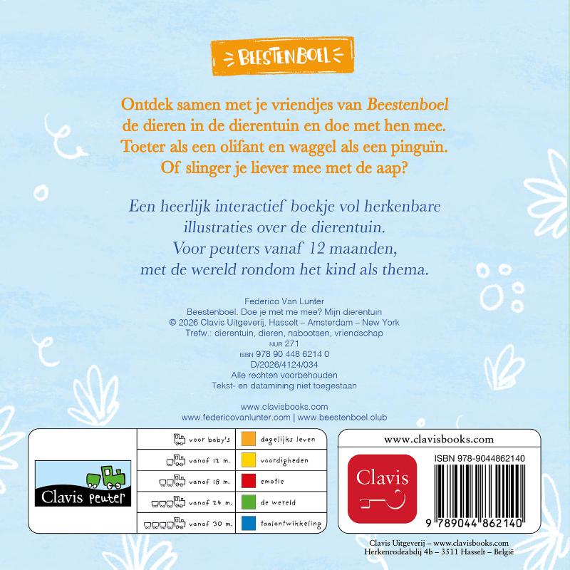 Doe je met me mee? Mijn dierentuin (Kartonboek)