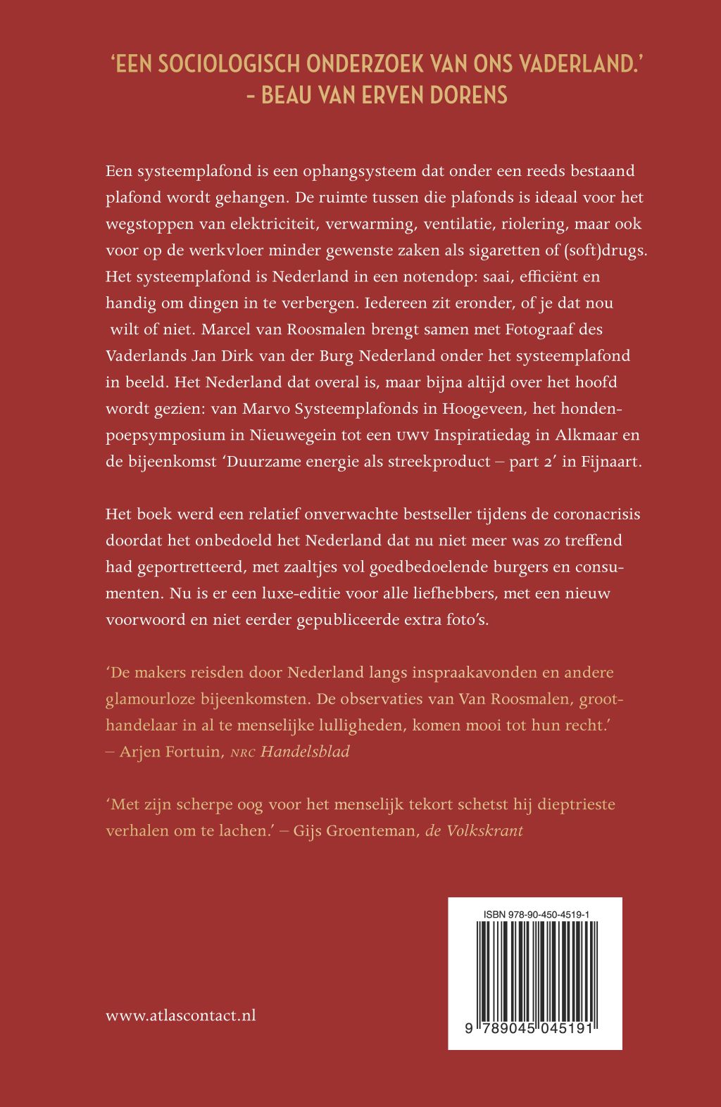 Nederland onder het systeemplafond (Hardback)