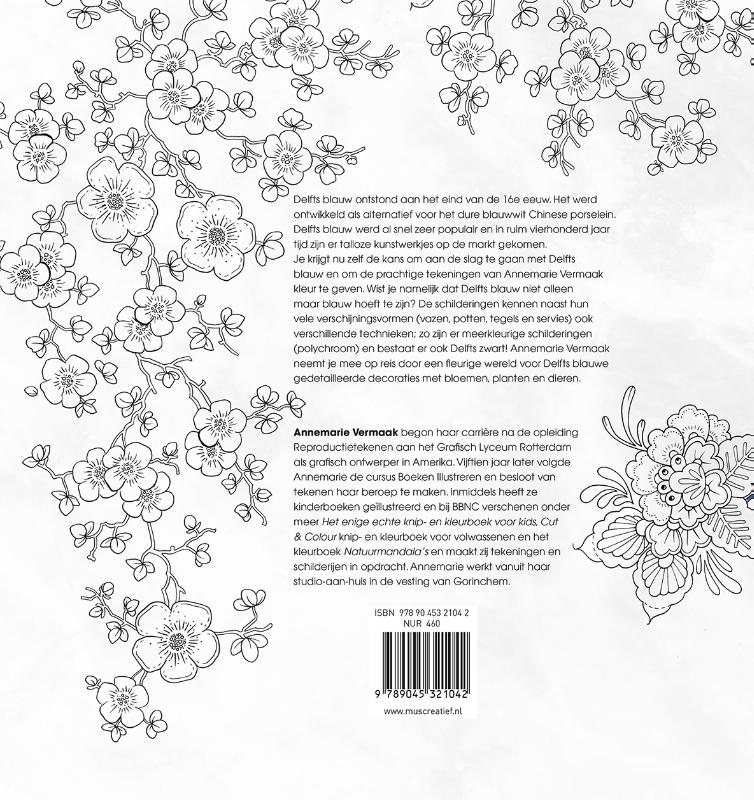 Delfts Blauw flora & fauna kleurboek (Paperback)