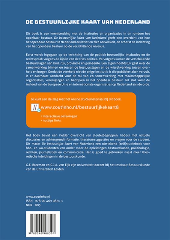 De bestuurlijke kaart van Nederland (Paperback)