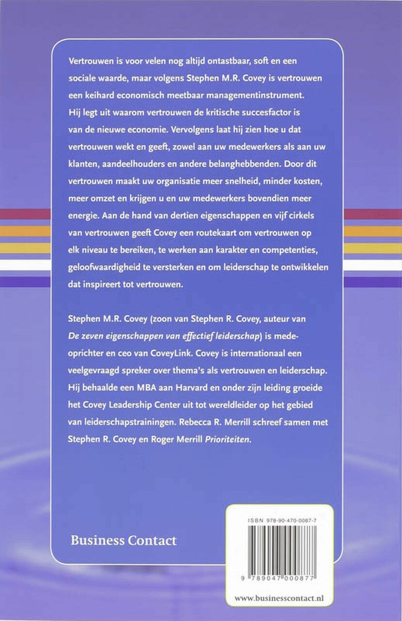 De snelheid van vertrouwen (E-book)