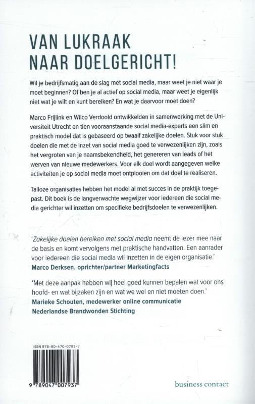 Zakelijke doelen bereiken met social media (Paperback)