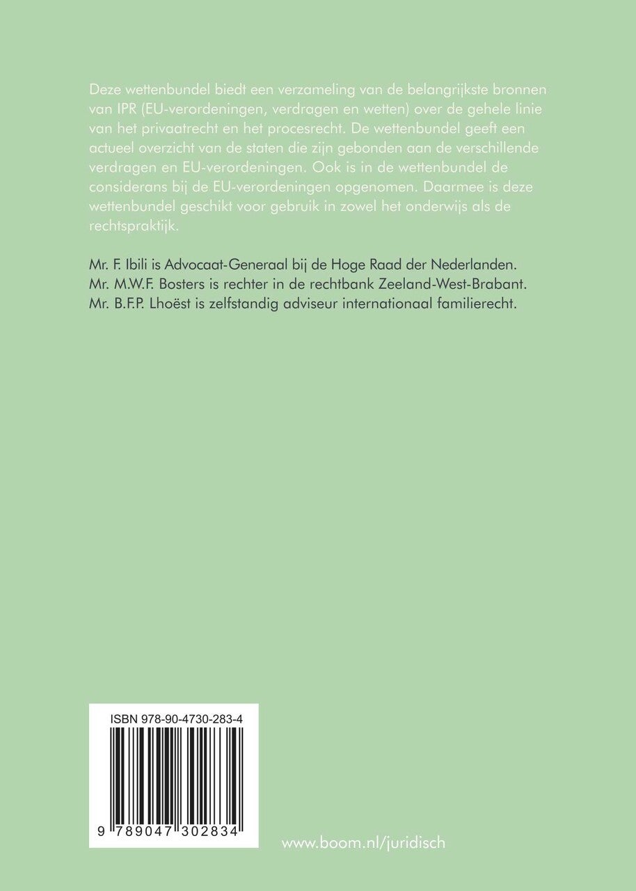 Wetgeving internationaal privaatrecht (Paperback)