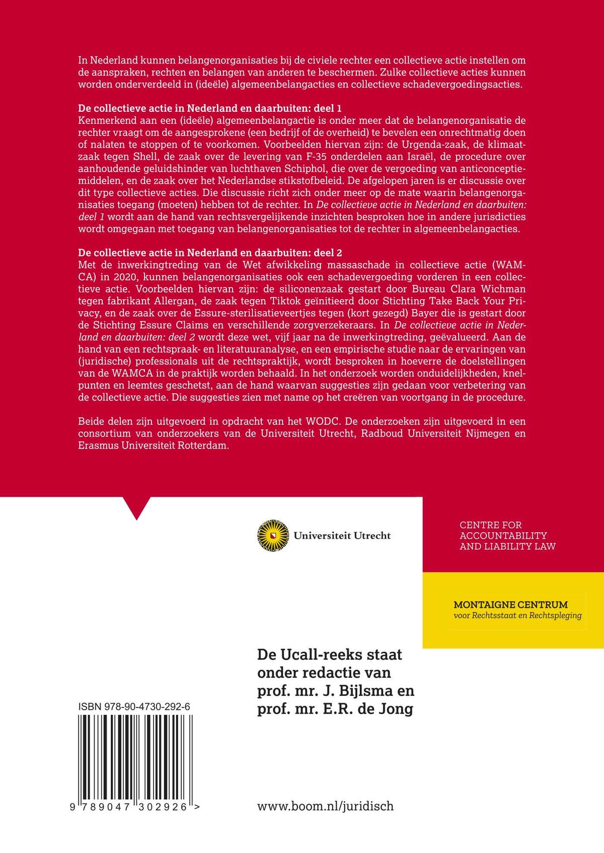 De collectieve actie in Nederland en daarbuiten: deel 1 (Paperback)