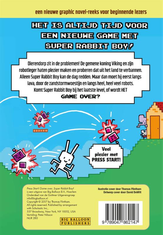 Game over, Super Rabbit Boy! (Hardback)