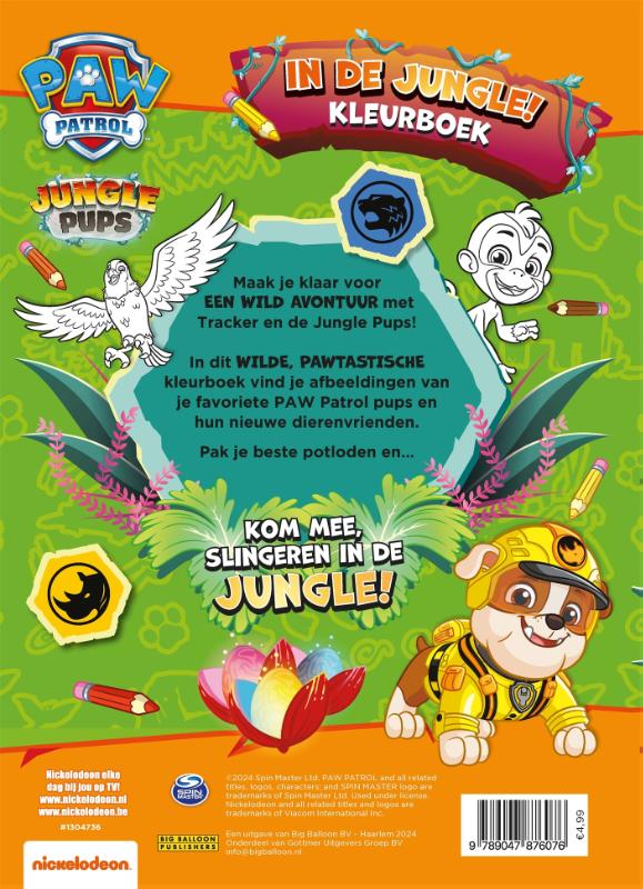 Paw Patrol in de jungle (Paperback)
