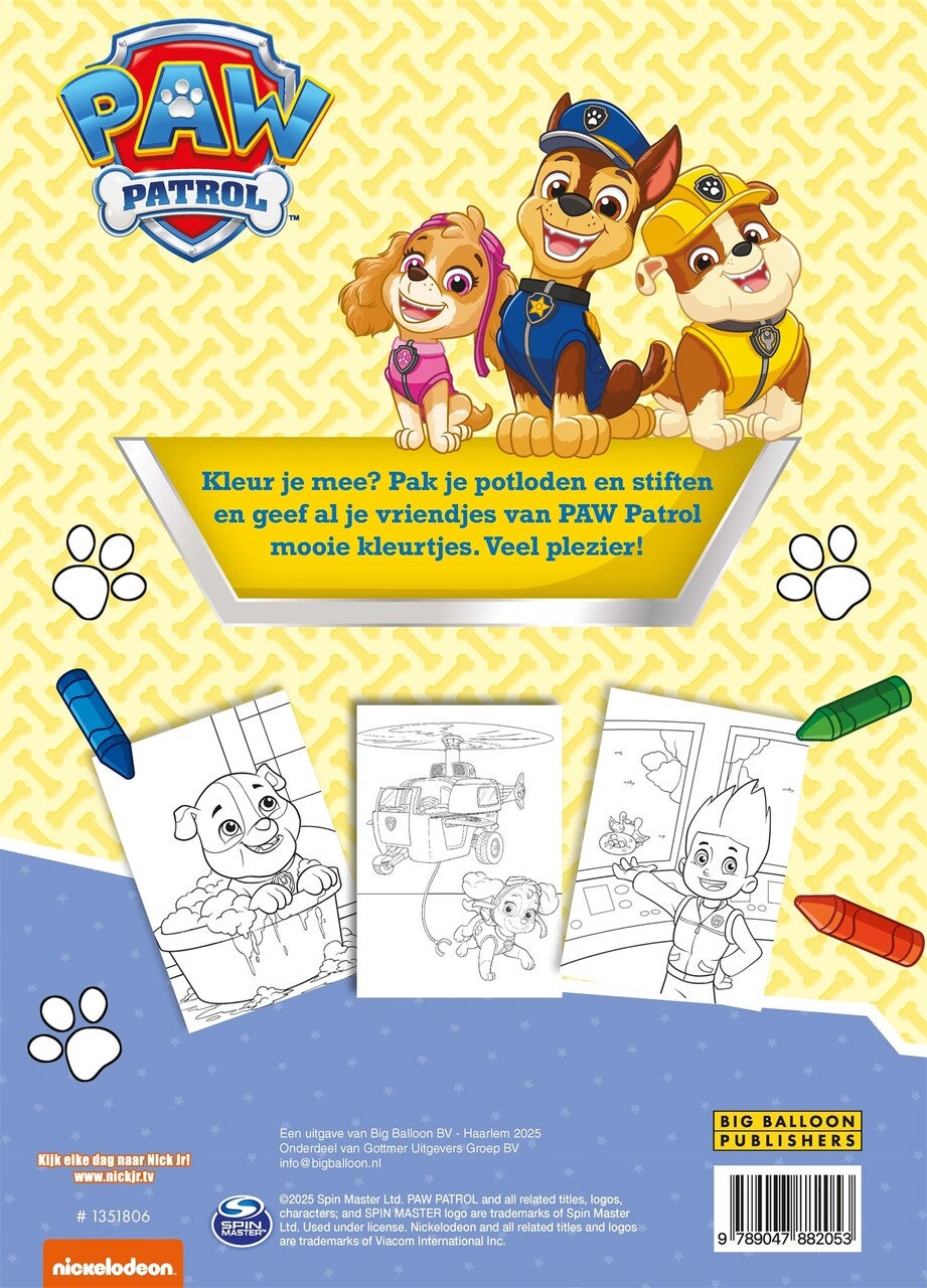 PAW Patrol kleurblok (Paperback)