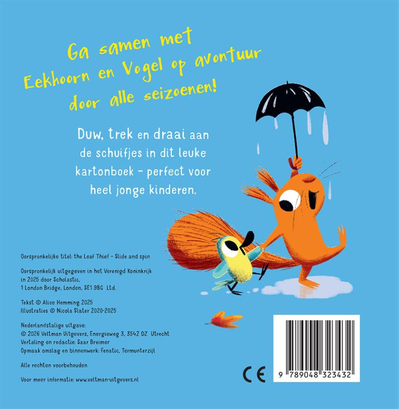 Eekhoorn en Vogel - schuif & draai (Hardback)