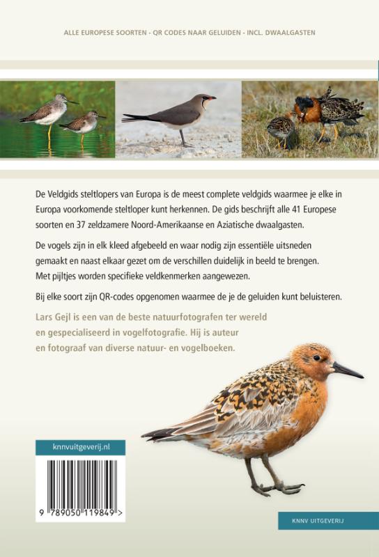 Veldgids Steltlopers van Europa (Paperback)