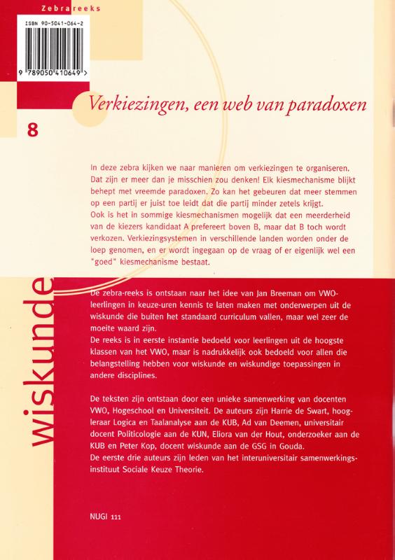 Verkiezingen, een web van paradoxen (Paperback)