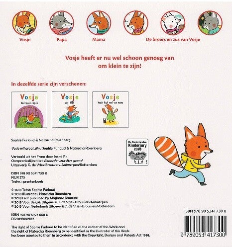 Vosje wil groot zijn (Hardback)