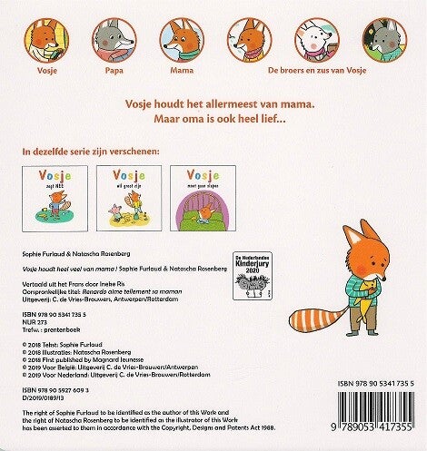 Vosje houdt heel veel van mama (Hardback)