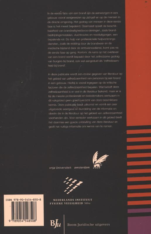 Zelfredzaamheid bij brand (Paperback)