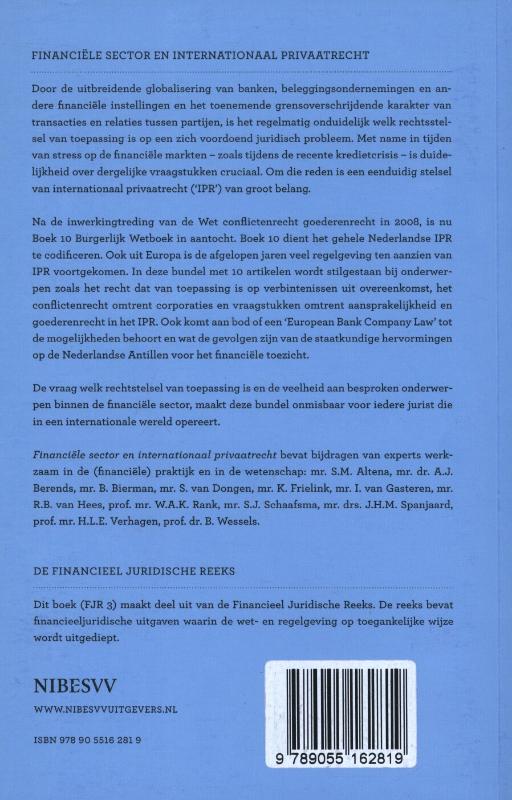 Financiële sector en internationaal privaatrecht (Paperback)